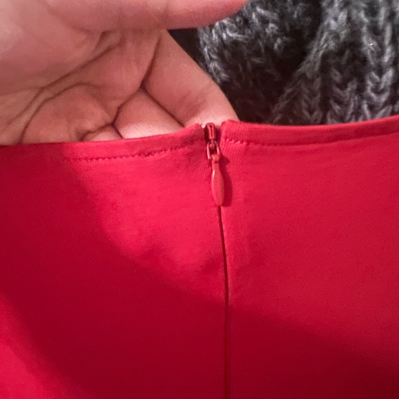 NWOT J.crew Red Long Sleeve Dress - Picture 7 of 8